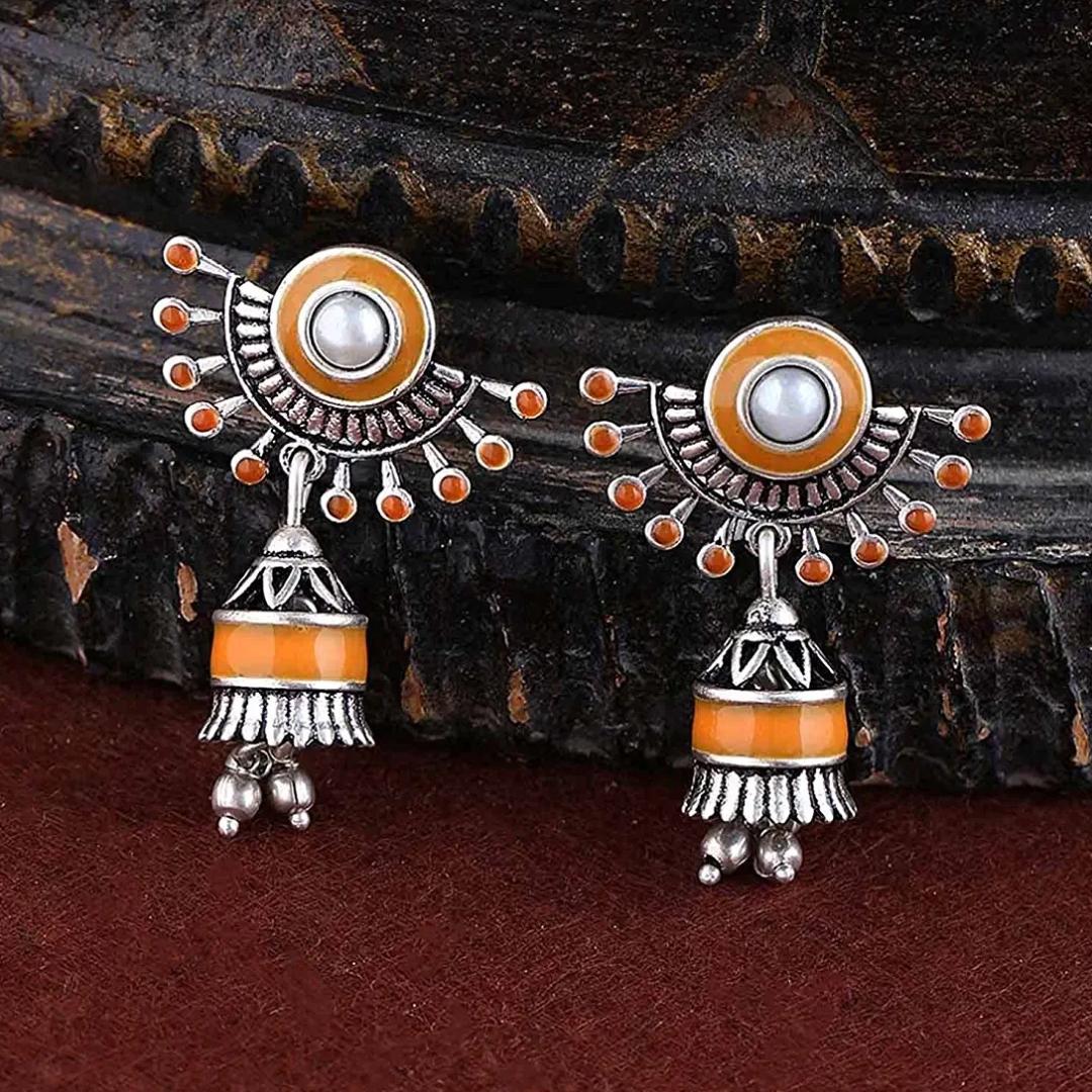 

Серьги Sanwari Bell Motif Jhumka для женщин и девочек