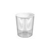 Vaso de Flores Autoirrigável Plástico Listrado com Cordas de Pavio Reservatório de Água Vaso para Plantas de Interior para Mesa Escritório Decoração de Casa