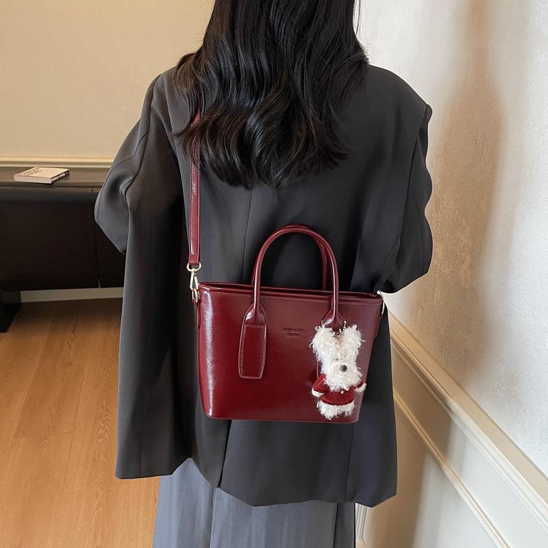 2025 Retro Texture Small Women's Mori Style Shoulder & Crossbody Bag - Autumn/Winter Fashion Bucket Handbag