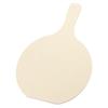 Uxcell Wooden Pizza Board with Handle, Round Pizza Paddle, Steak Plate, Thin Plywood, Pizza Peel, Cutting Board, Bread Board, Camping Lunch Plate, Unp