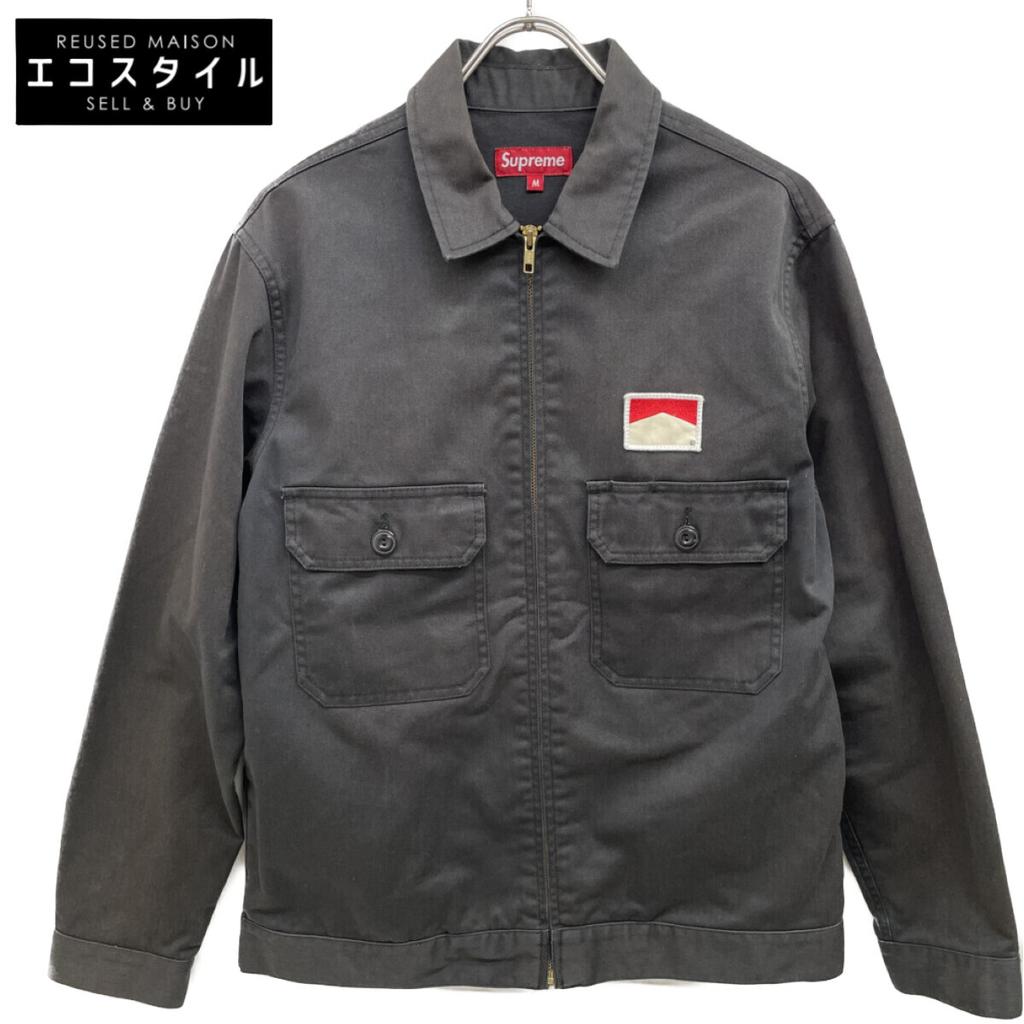 Supreme Black Marlboro Work Jacket Jacket M blackUsed
