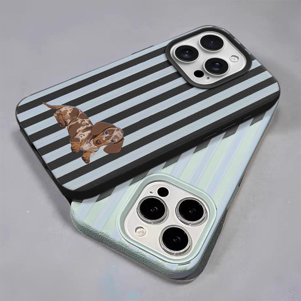 Cut Stripe INS Style Phone Case For IPhone 17 14 16 15 12 11 Pro Max 13 17 Plus Soft Silcone Cover Funda