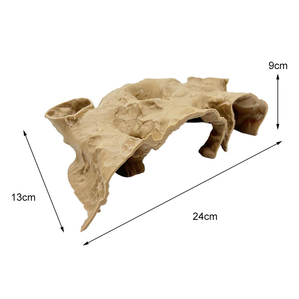 Natural Tunnel Decorations 3D Printed Caves Fish Tank Accessories Fish Hideout Aquarium Decor Aquatic Pet Supplies