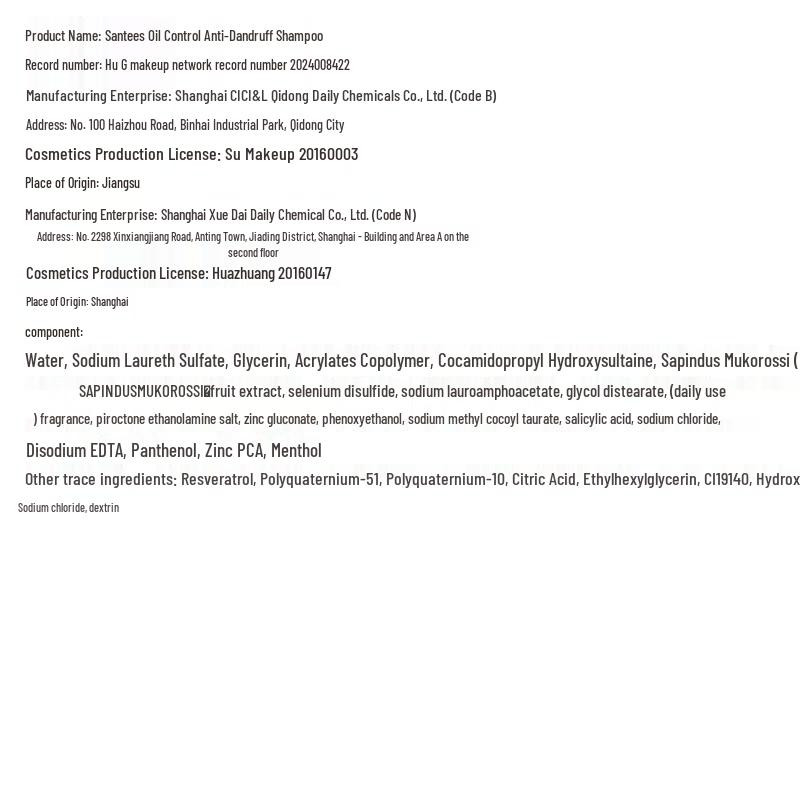 3odice Green Shield Men's Anti-Dandruff Oil Control Shampoo