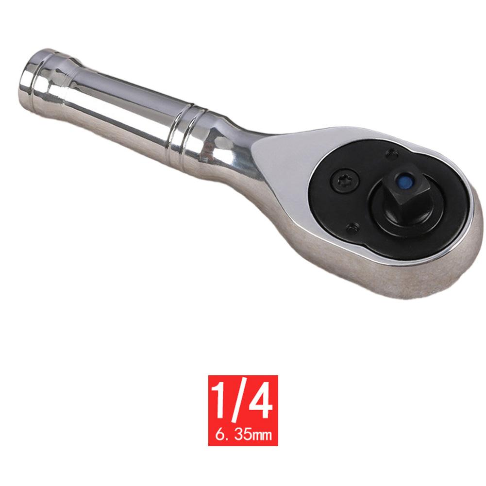 72-tooth Ratchet Wrench For Tight Spaces Mechanic Chrome Vanadium Steel 72-Tooth Ratchet Contoured Comfort Handle серебряный