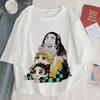 Demon Slayer Printed T-Shirt Harajuku Women's Aesthetic Top T-Shirt Japanese Casual Anime Ullzang Women's T-Shirt Summer T-Shirt
