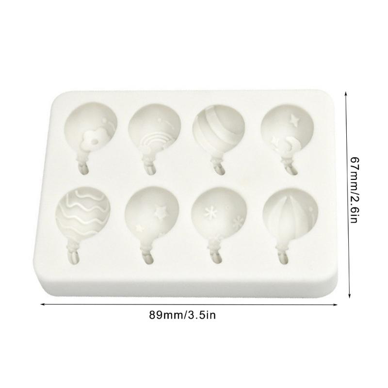 Creative Balloons Fondant Moulds Artistic Balloon Theme Silicone Fondant Moulds for Crafting and Cake Decoration