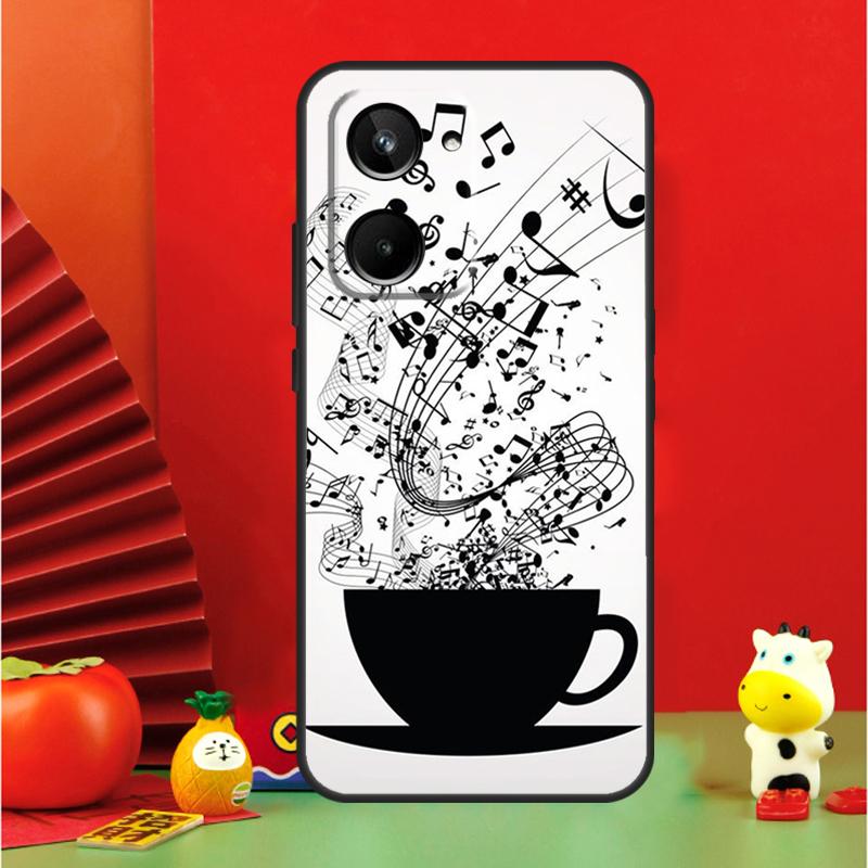 Musical Music Note For Realme GT6 GT7 15 Pro 10 11 12 13 14 Pro Plus C65 C67 C63 C61 C55 C51 C53 C35 C75 Case