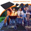 Fire Pit Mat BBQ Fireproof Heat-Proof Pad Heat-Resistant Non-slip Pad Blanket For Camping Grill Garden Campfire Outside