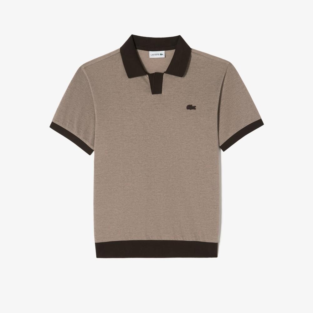 Lacoste Men's Basic Open Collar Short Sleeve Polo Shirt PH387E-56G3LA