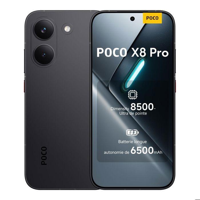 Smartphone Xiaomi POCO X8 Pro 5G 8Go Ram 256Go Noir Dimensity 8500-Ultra Capteur Sony IMX882 de 50 Mpx avec OIS 6500mAh - Very good condition