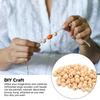 100pcs Bulk Pack Round Wood Beads Multipurpose DIY Wood Beads Wooden Spacer Beads  DIY Crafting