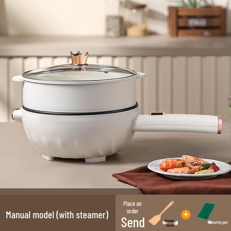 Multifunctional Electric Wok: Steam, Boil, Fry - Ideal for Dorms and Homes