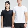 Mens Running T-shirt Breathable Trainin Tops Outdoor Workout Sweatshirt Male Muscle Fit Short Sleeve Tees Gym Sweatshirt Elastic