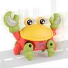 Electric Crab Toy Light And Music Battery Powered Pull String Cute Crab Walking Laterally Educational Interactive Toys Boys Girls Walking