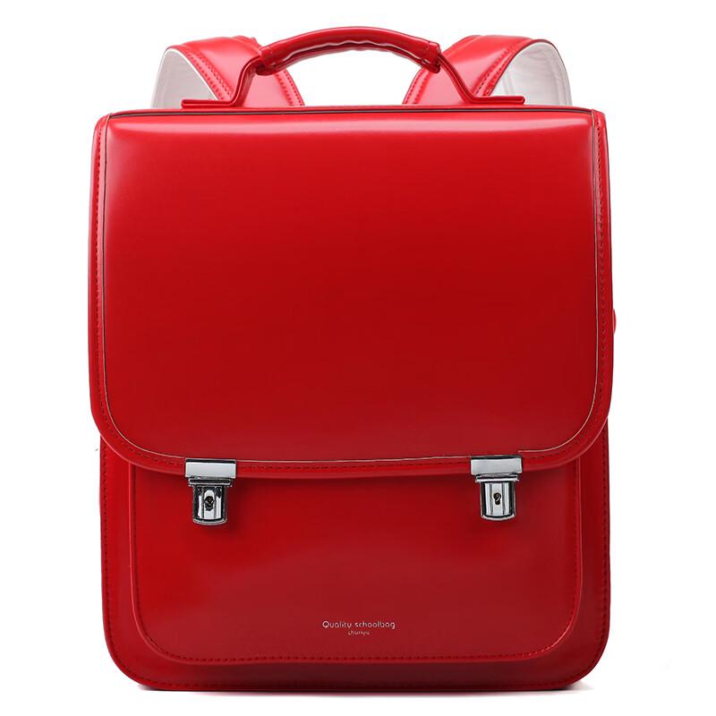 Children's PU Leather Trolley School Backpack