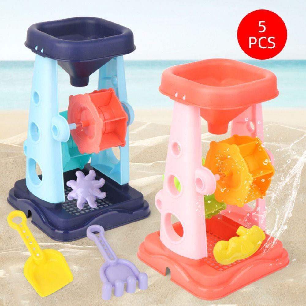 Pink Beach Toys Safety Sand Shovel Fun Beach Playing Kit  Kids