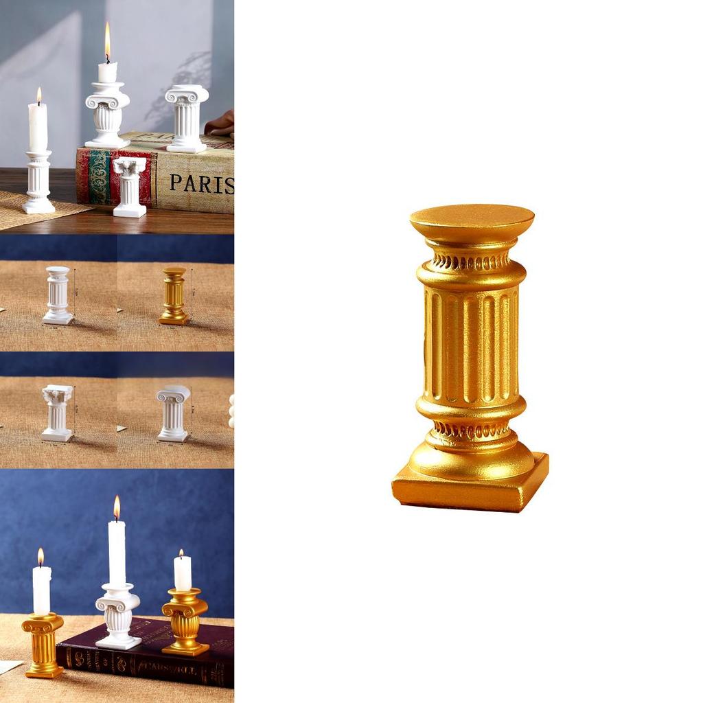 Modern Resin Craft Roman Pillar Desk Ornament For Party Decor And Gifting