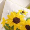 Sunflower Sofa Pillow 45x45 Pastroal Pillowcase for Home Decoration Throw Pillows Easy To Disassemble and Wash Cushions