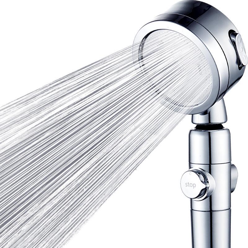 Triple-Mode Handheld Shower Head with Pressure Boost & Water Purification Filter