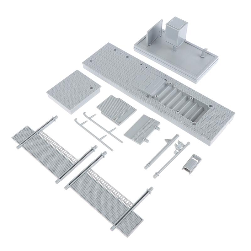 1:64 Scale Metro Station Diorama Model Architecture Scene Kits Diy Unassembly For Diorama Sand Table Layout Decor