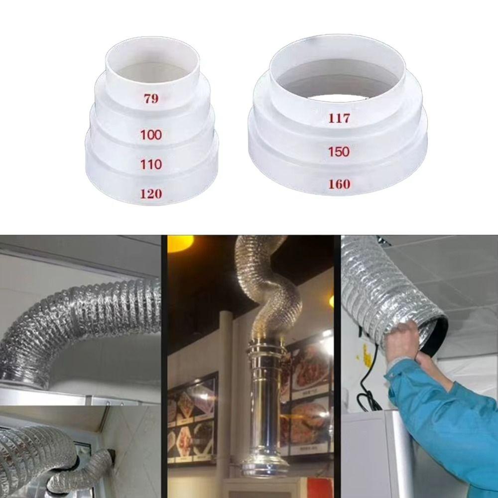 1Pcs For Fan Ventilation Fan Pipe Multi Reducer Extractor Exhaust Duct Durable Duct Tube
