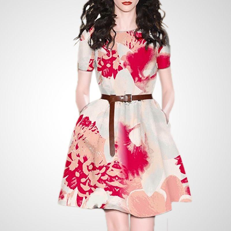 

Богемное приталенное платье в французском стиле, молодежное, черное, с короткими рукавами White Seal + Big Red Flower S