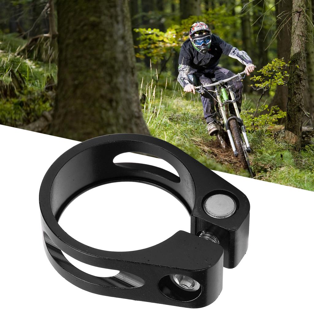 31.8mm Bike Seat Post Clamp Tube Clip Aluminium Alloy   Quick Release Seatpost Collar