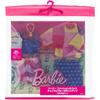 Barbie Fashion 2-Pack Check and Blue Outfit Set for Dress-Up Dolls with Clothes and Accessories for Ages 3 and Up