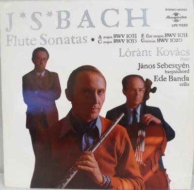 LP-Schallplatte JS. BACH, LORANT KOVACS, JANOS SEB - Flötensonaten SLPX11533 Hungaroton 1972 Ungarn Klassik Gebraucht