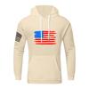 Men's Loose Flag Printed Hooded Sweatshirt Men's Casual Fashion Sports Sweatshirt