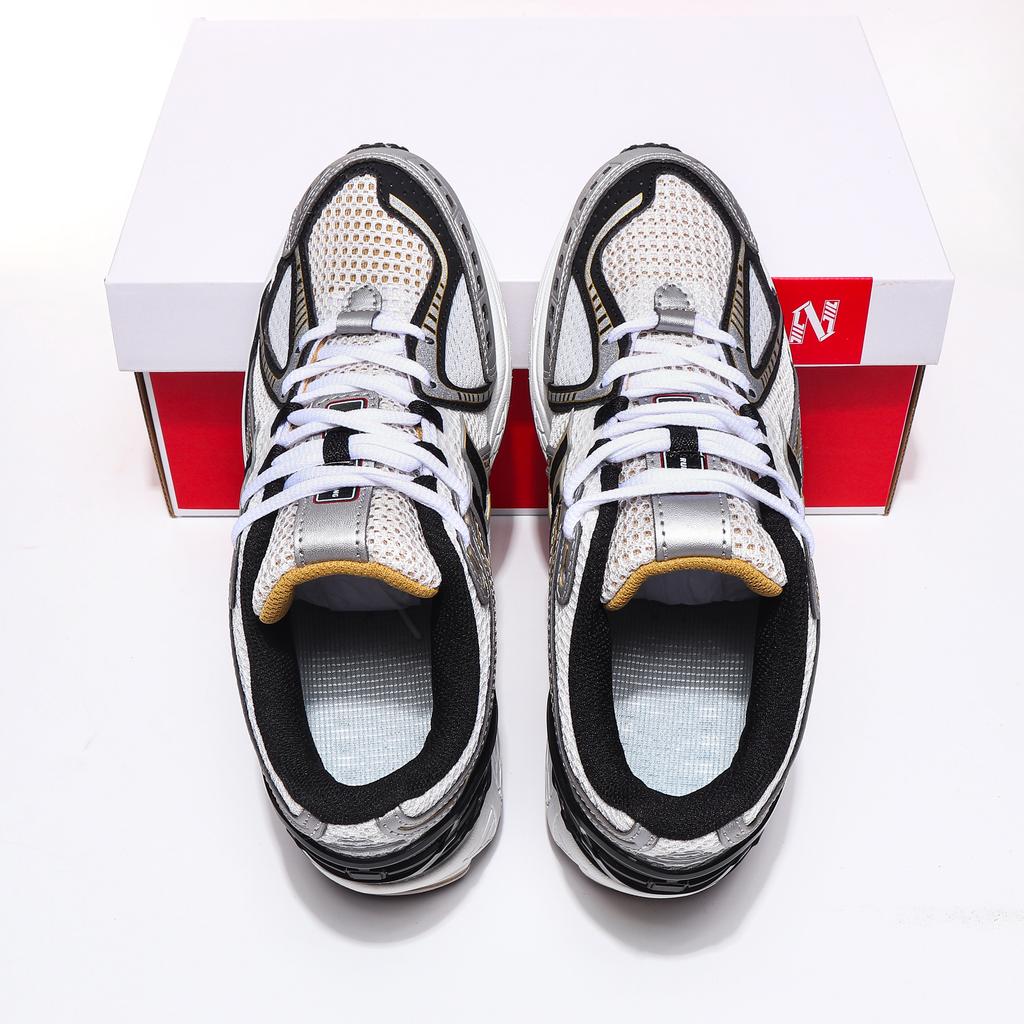1906 Silver-White-Yellow Retro Sports Running Shoes: Breathable Platform Men’s Dad Shoes, Height-Increasing Women’s Casual Shoes