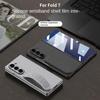 For Samsung Galaxy Z Fold7 Camera Protect Cover Silicone Stretch Wristband with Glass Protective Film Phone Case