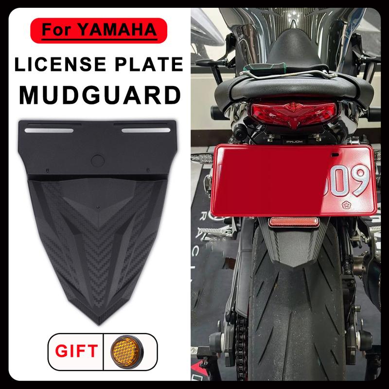 Motorcycle Integrated Mudguard License Plate Holder for YAMAHA MT YZF-R XSR Series Models Rear Fender License Plate Holder