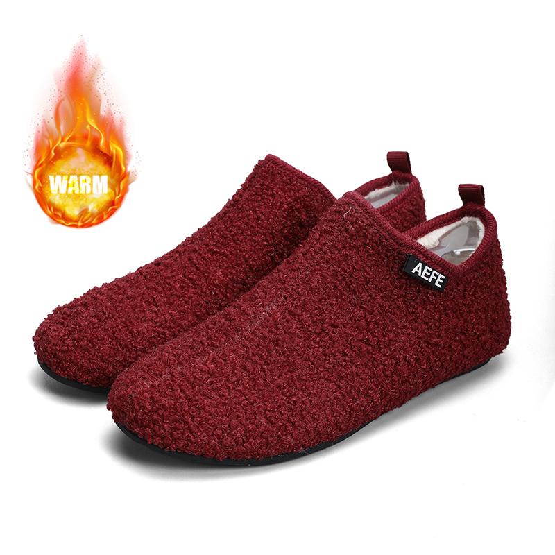 

Men s Cotton Shoes Winter Warm Slippers Soft Thin Bottom Design Bedroom Cotton Slipper Men Loafers Lightweight Men Shoes 39