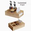 XINXINGHUASHENG Wooden Base Seasoning & Tissue Set