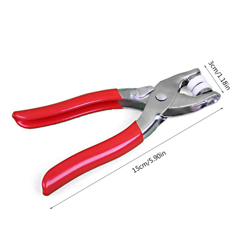 AT19-600 Sets Metal Snap Kit Fastener Snap Pliers Set Silver Sewing Supplies Fasteners Press Studs