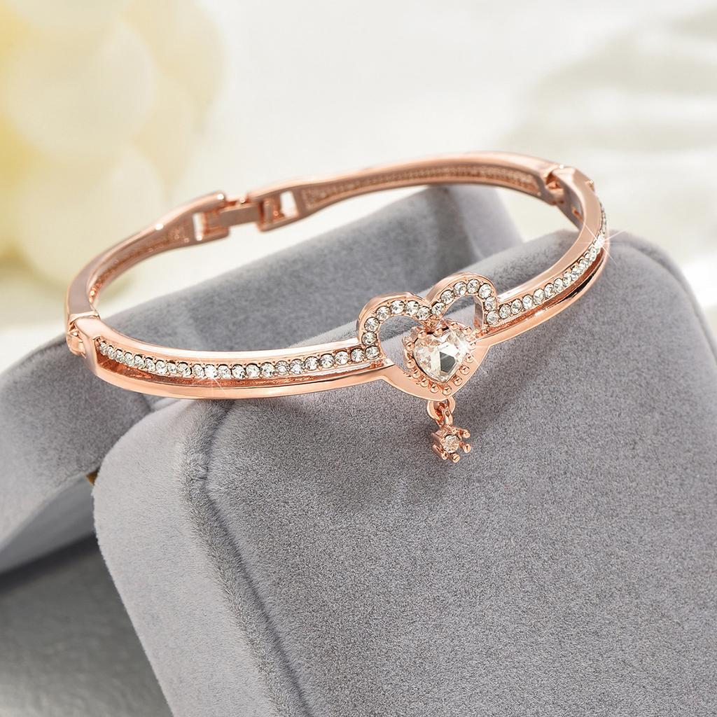 Fashion, Star And Moon Full Diamond Bracelet Women'S Ing Niche Popular Bracelet Jewelry