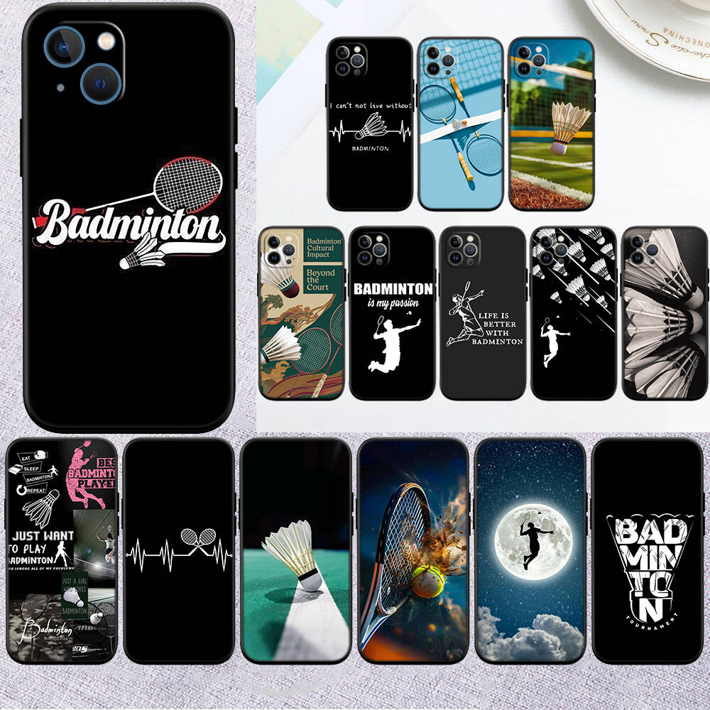 MH18 Badminton Sports Phone Shell Case for Redmi Note 12 12S 12C 13 13C 13R 14 14S 14R 14C Pro Max Plus A3 A3X A4 A5 11A 13X
