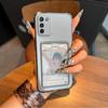 Phone Case for Samsung Galaxy S20 FE Ins Style Card Slot Four Corners Airbag Anti-drop Protective Cover