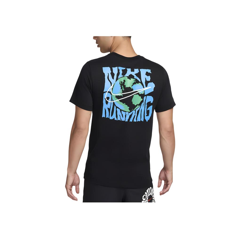 Nike Dri-Fit Comfortable Breathable Sports Short Sleeve T-Shirt Men Tops Black FZ8064-010