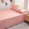 2026New3pcs Ins Style Solid Color Bed Sheets, 112% Cotton, Skin?friendly for Bare Sleep, Universal for All Seasons, Cotton Twill, Washable, Bed Sheet 