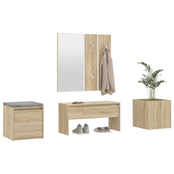 Maison Exclusive - Ensemble de meubles de couloir Chêne Sonoma Bois d'ingénierie