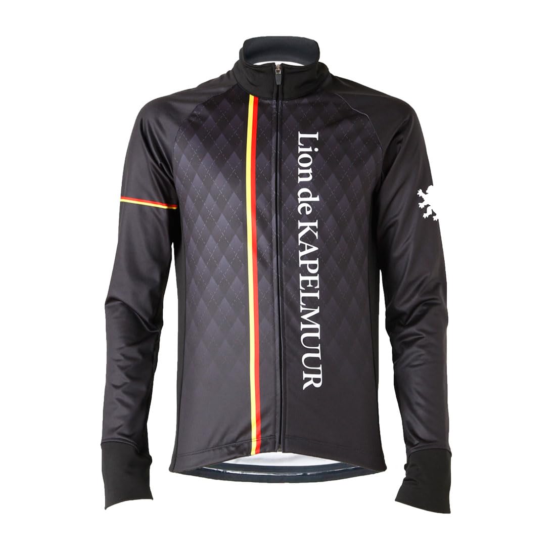 Термокуртка Lion de Kapelmuur Racing, Ромбы, Черная