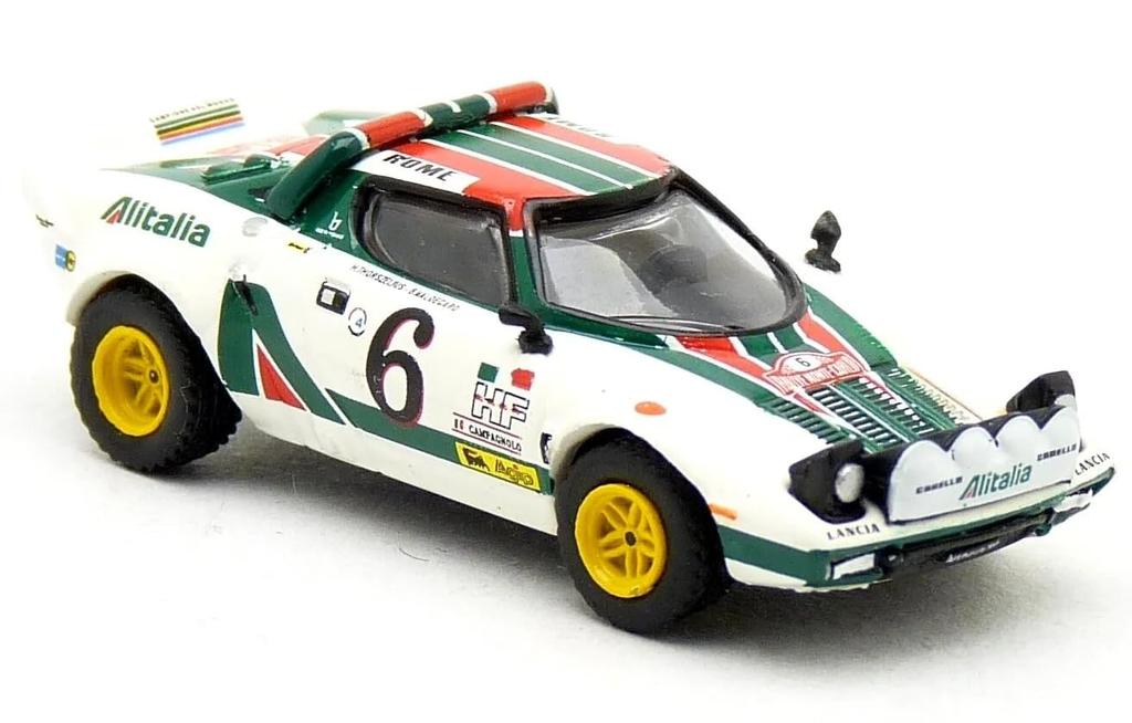 Brekina Scale Lancia Stratos HF Alitalia 1976 BREKINA Lancia Stratos HF Alitalia Diecast Car HO Scale 1/87 #6