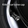Air Valve Cap, Valve Cap, Cat Tires, Air Dress-Up, 4 PCS Set, Cat Design,