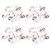 200 Pcs Wooden Buttons 4 Packs Night Owl TwoHole Animal Buckles for DIY HandMade Clothing Decoration