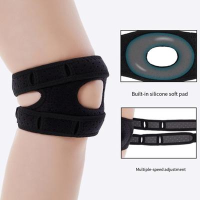 2Pcs Patella Knee Strap Elastic Men Women Sports Tennis Basketball Running Cycling Knee Pain Relief Patellar Tendon Support Stabilizer Knee Band Brace