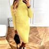 2026 Women's Autumn/Winter Knit High Neck Sweater and Skirt Set - European/American Style