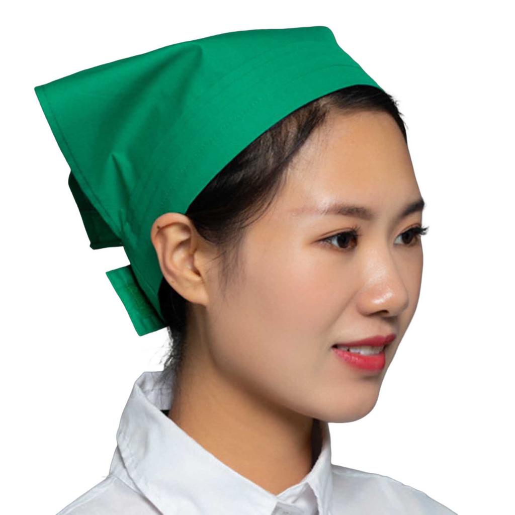 Working Cap Restaurant Triangle Hair Kerchief Vintage Fashion Cotton Chef Hat Hygiene Work Cap for Restaurant Accessories